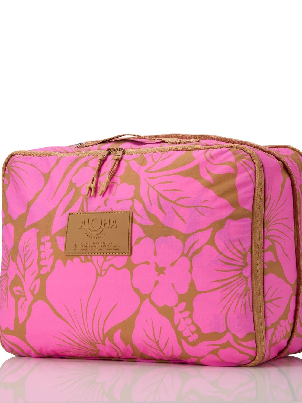 ALOHAS Pink Floral Travel Organizer Bag